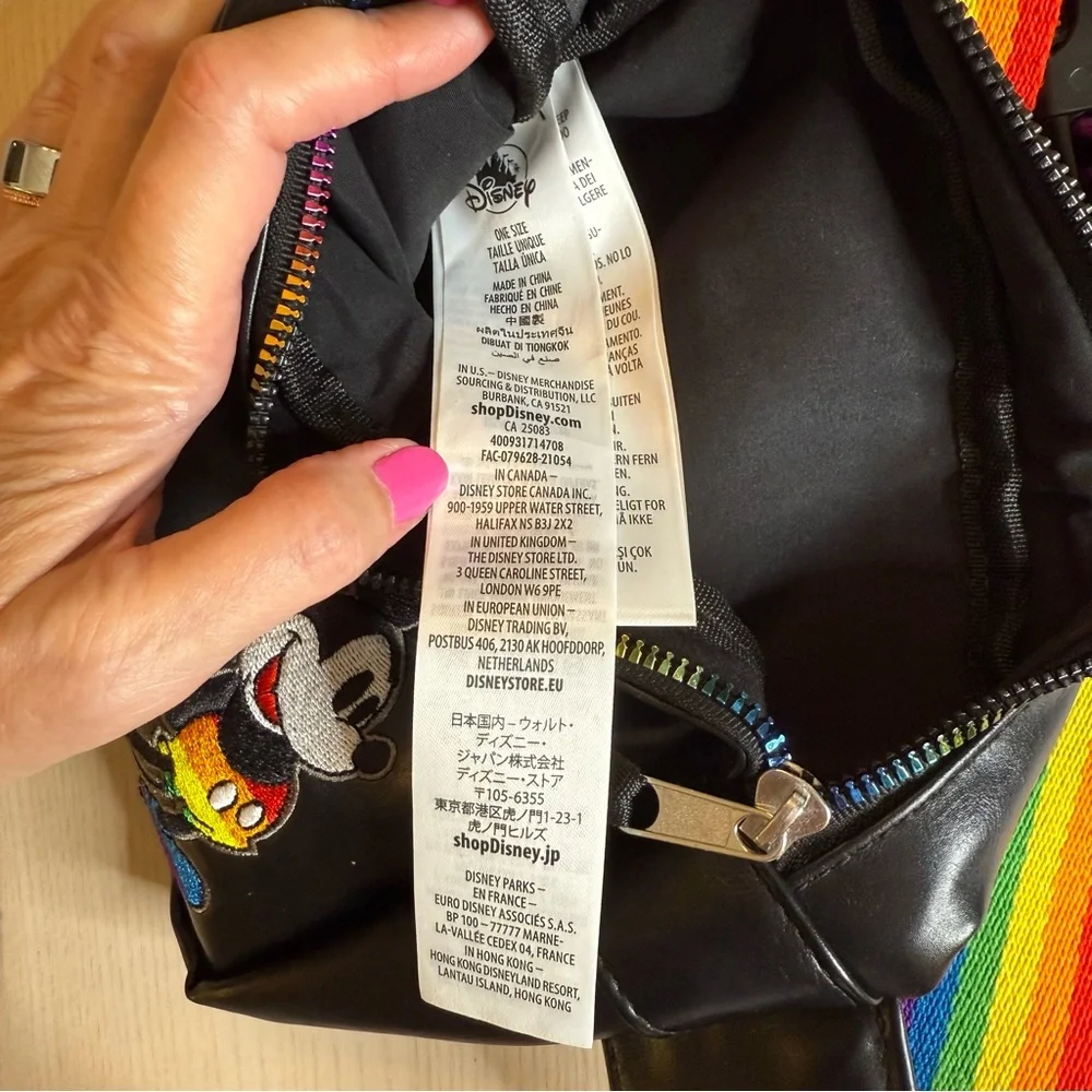 Disney Rainbow Mickey Belt Bag